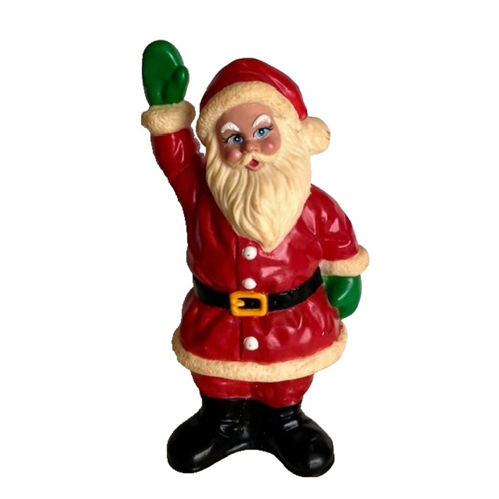 VTG 1992 Art Line Blow Mold Style 10" Waving Santa Claus Model 8000  Christmas